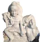 Antique Shiva, Parvati, Ganesh Marble