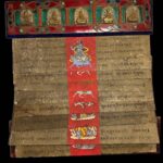 Nepalese Inlaid Five Dhyani Buddha Mantra Prayer Book