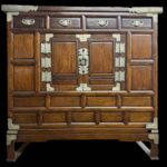 Antique Small Korean Morijang Bedside Chest