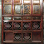 Chinese Red Kitchen Cabinet