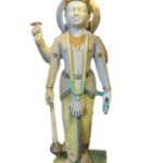 Painted Marble Vishnu