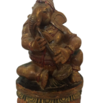 Wooden Trumpet Ganesh