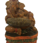 Wooden Drum Ganesh