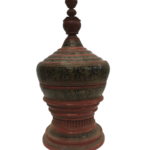 Black Red and Gold Lacquer Offering Vessel Husn-ok