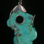 Turquoise and Silver Pendant