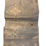 Japanese Obi Creamy White Silk