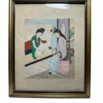 Chinese Erotic Painting On Silk