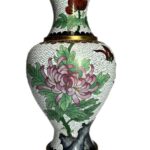 Cloisonne Vase Chrysanthemum & Butterfly