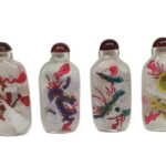 Dragon Glass Snuff Bottle Set