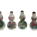 Bird Glass Snuff Bottle Set
