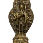 20" Brass Eight Arms Avalokitesvara