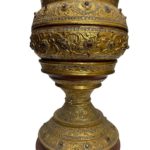 Flat Top Gilded Lacquer Offering Vessel Hsun-Ok