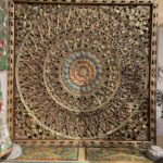 Large Teak Wood Mandala Burma