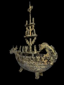 Old Bronze Dragon Boat Perahu Naga Java - Image 5