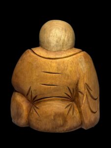 Hand Carved Suar Two Tone Hotei Joyful - Image 4