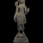 Relic Brass Dewi Sri Stands Atop Lotus Base
