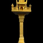 Vintage Gold Painted Spirit House San Phra Phum