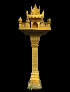 Vintage Gold Painted Spirit House San Phra Phum