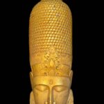 Hand Carved Large Buddha Face Mask 1970's