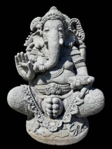 32" Balinese Cement Ohm Ganesha Ornate