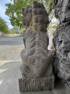 Gray Marble Foo Dog Pi Yao (Pixiu) Pair - Image 5