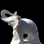 Marble Elephant On Base Vietnam