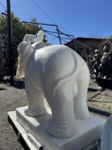 Marble Elephant On Base Vietnam - Image 5