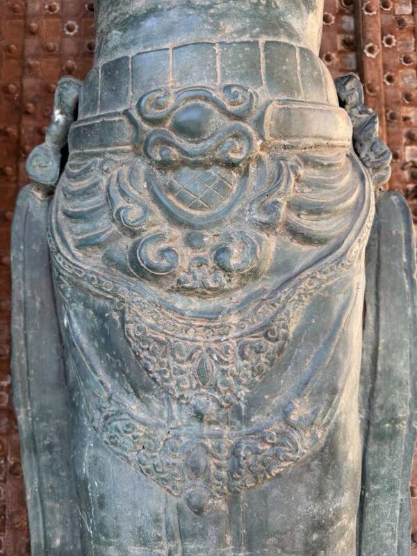 Huge Lost Wax Cast Brass Rama & Sita Sculpture - Image 7