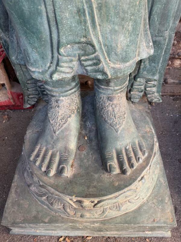 Huge Lost Wax Cast Brass Rama & Sita Sculpture - Image 8