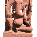 Murti Red Sandstone Ganesh