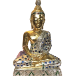 Thai 24K Gold and Silver Leaf Buddha