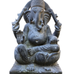 24" Black Marble Ganesha