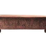 Dark Pink Bench Chest