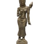 Vintage Bronze Lost Wax Tara Stand