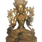 Gold Gilded Bronze Yellow Tara