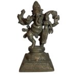 Old Brass Ganesha With Parvati In His Arm