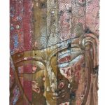 Buddha Face Panel Recreated From Boat Wood