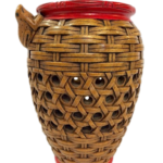 Soapstone Weave Frog Vase