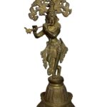 Old Krishna Crown On Tall Base