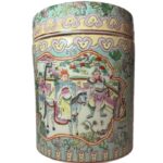 Chinese Famille Rose Porcelain Jar With Lid