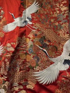 Vintage Japanese Uchikake Chrysanthemum Wedding Kimono - Image 3