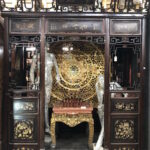 Bone Inlaid Bed Front