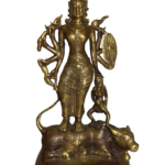 Brass Durga, Bhairava on Nandi