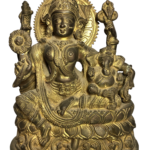 Vintage Lakshmi With Ganesh Brass