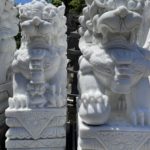 Marble Foo Dog/ Lion Pair A