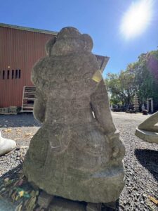 Antique Lava Stone Nandi On Base - Image 5