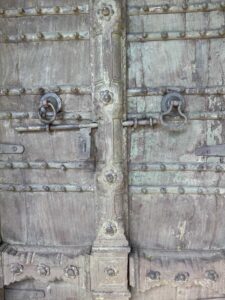 Antique Ganesha Door With Frame India - Image 3