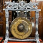 Brass Gong on Double Dragon Stand