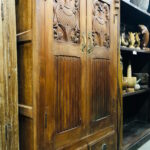 Floral Vase Sheesham Cabinet