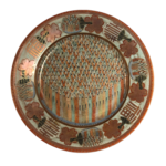 Antique Kutani Thousand Faces Plate
